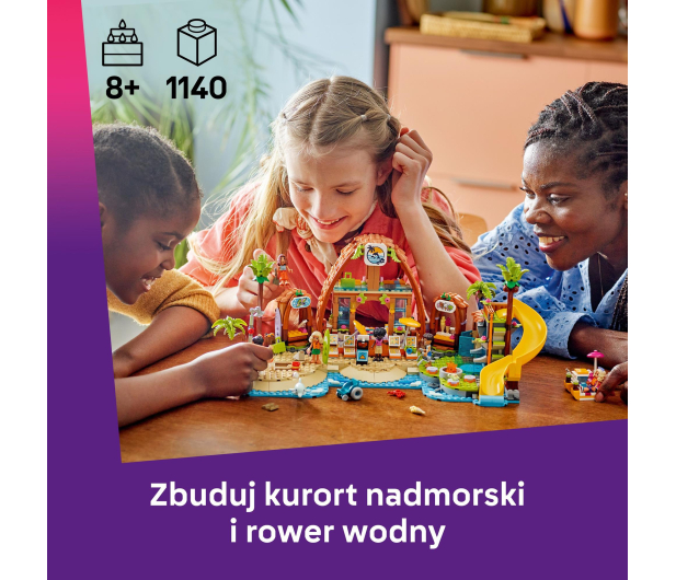 LEGO Friends 42673 Rodzinne wakacje na plaży - 1331632 - zdjęcie 4